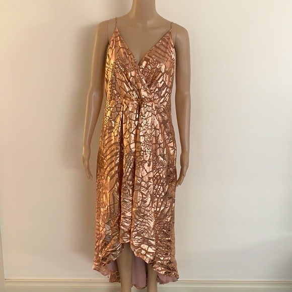 Thurley Dresses & Skirts - THURLEY | Foil animal print high low dress